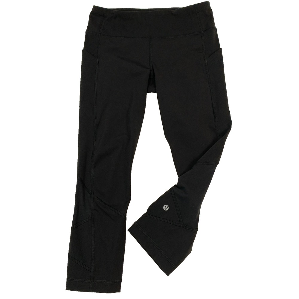 lululemon Pace Rival Crop Leggings Women's 6 Black 22" Luxtreme Running